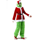 Christmas cosplay Haired Monster costume mask movie Christmas Green Doll costume cosplay YM9133