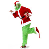 Christmas cosplay Haired Monster costume mask movie Christmas Green Doll costume cosplay YM9133