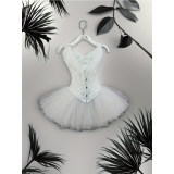 Swan Half Length Corset Puffy Skirt Lace Jacquard Slimming Corset For Performance Suit 2526