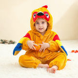 Kids Jumpsuit Cute Cartoon Animal Shaped Outfits Children Winter Thicked Outfits Warm Flannel One-piece Pajamas XB12