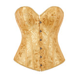 sexy black jacquard corset m1835C