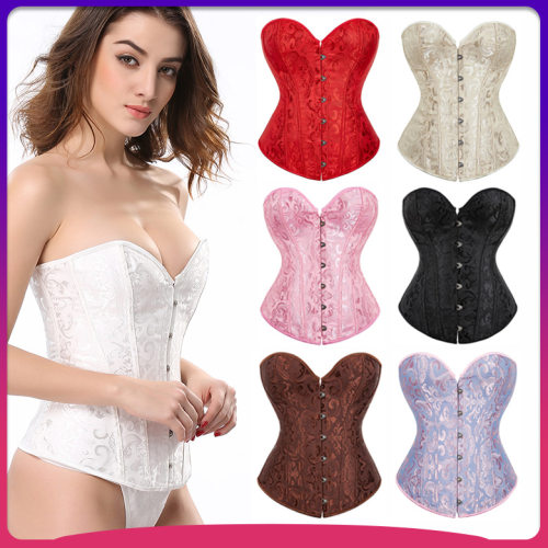 sexy black jacquard corset m1835C