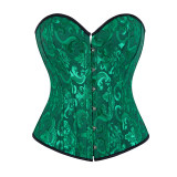 sexy black jacquard corset m1835C