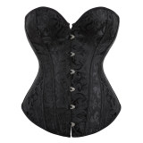 sexy black jacquard corset m1835C