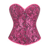 sexy black jacquard corset m1835C