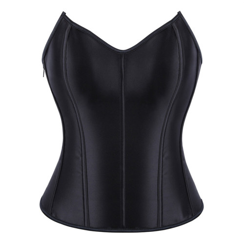 Women Steampunk Gothic Faux Leather Overbust Corset Top Vintage Pirate Costume Body Trainer Lingerie Burlesque Bustier Plus Size XF361