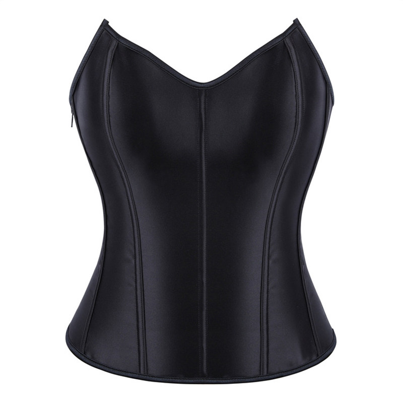 Women Steampunk Gothic Faux Leather Overbust Corset Top Vintage Pirate Costume Body Trainer Lingerie Burlesque Bustier Plus Size XF361