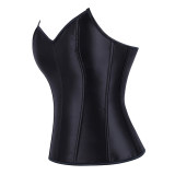 Women Steampunk Gothic Faux Leather Overbust Corset Top Vintage Pirate Costume Body Trainer Lingerie Burlesque Bustier Plus Size XF361
