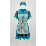 Halloween Adult Horror Bloody Nurse Cosplay Costume for Zombie Female Nurse Role Play Party Stage Outfit YM0948