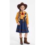 Cosplay Story Woody Costume Sets Cowboy Christmas Dress Unisex Sheriff's Halloween Carnival Dress Up Party Toy Stage Performance YM8788