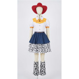 Disguise Jessie Cosplay Costume for Kids Women Western Cowboy Doll Costumes Halloween Carnival Party Jessie Polka Dot Dress YM8808