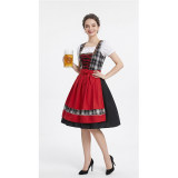 Dirndl Dress for Oktoberfest Bavarian Traditional Costume for Women Cosplay Festival Party Stage Performance Outfit YM8781