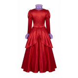 Adult Cinderella Stepmother Cosplay Costume for Halloween Evil Queen Vintage Royal Ball Gown Role Play Outfit for Women YM0831