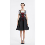 Dirndl Dress for Oktoberfest Bavarian Traditional Costume for Women Cosplay Festival Party Stage Performance Outfit YM8781