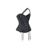 Women's Corset Steampunk Body Shapewear Vintage Gothic Clothes Bodice Bustier Overbust Burlesque Goth Waist Lace-up Corselet WK2504