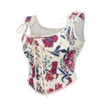 Floral Corset For Women Elegant Lace Up Corset Top Sexy Vintage Corset Shapewear AM22151
