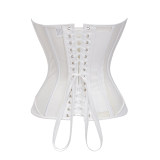 Black Sheer Mesh Strapless Sexy Overbust Corset With Boning Transparent Slimming Body Shaper Gothic Bustier Lingerie For Women AM22253