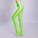 M-XL Glossy Shiny Nylon Crotchless Pantyhose Open Crotch Collant Leggings Tights Sexy Stocking Fitness Legging Strumpfhose Panty XX71200