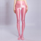 M-XL Glossy Shiny Nylon Crotchless Pantyhose Open Crotch Collant Leggings Tights Sexy Stocking Fitness Legging Strumpfhose Panty XX71200