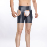 Mens Sexy See-through Crotchless Boxer Shorts Sissy Panties Lingerie Stretchy Open Crotch Underwear Underpants Club Nightwear XX70653