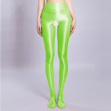 M-XL Glossy Shiny Nylon Crotchless Pantyhose Open Crotch Collant Leggings Tights Sexy Stocking Fitness Legging Strumpfhose Panty XX71200