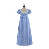 Women Pink Floral Maxi Dress Square Neck Puff Short Sleeve Pearl Trim High Waist A Line Long Dress Elegant Vacation Casual Sundress PA1792