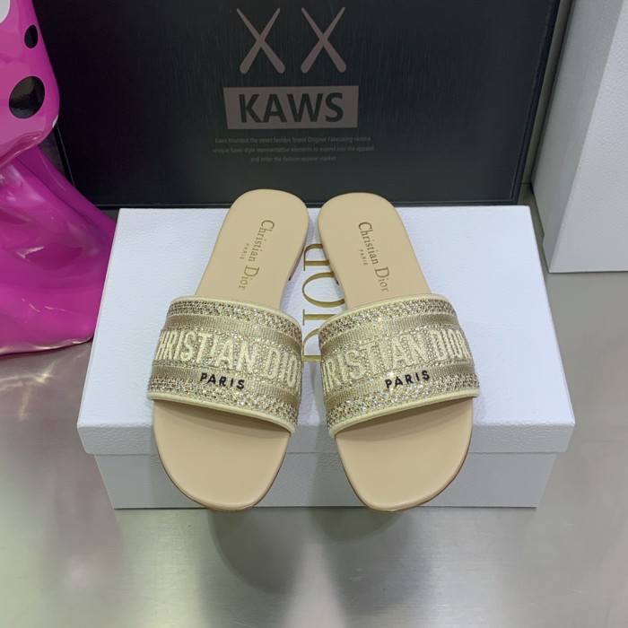 Dior Dway With Diamond Slippers Size 35-41 7-Color
