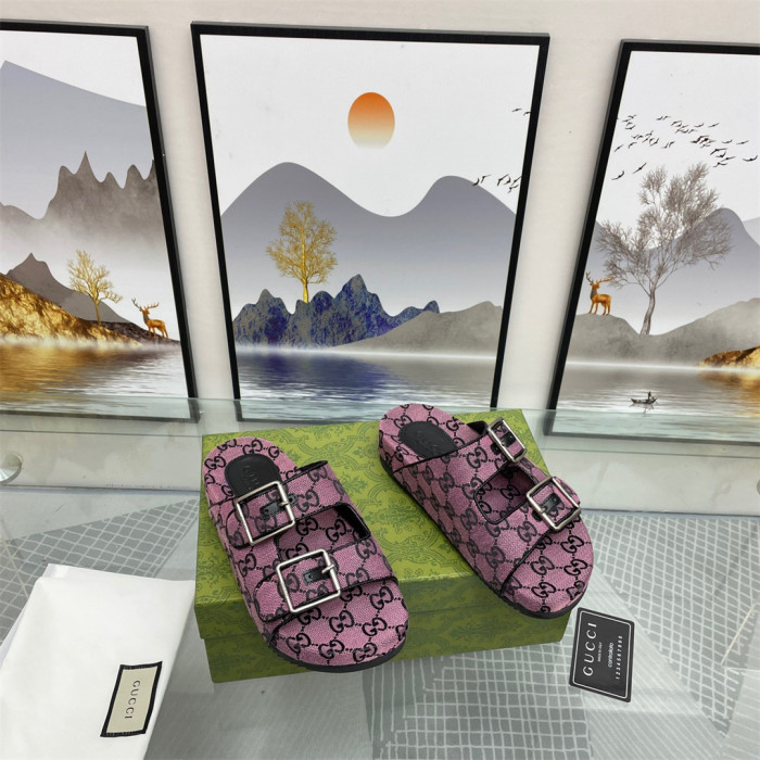 Gucci Sandal Slippers with Straps Size 39-46 5-Color