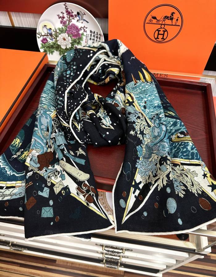 Hermes Scarf Size 65*185cm 2-Color