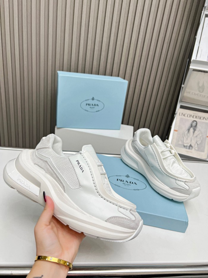 Prada 2024 New Systeme brushed leather dad Sneaker Size 36-45
