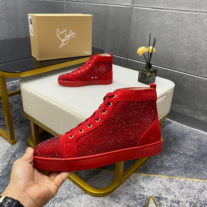 Christian Louboutin Louis High-Top Sneaker Size 36-46 10-Color