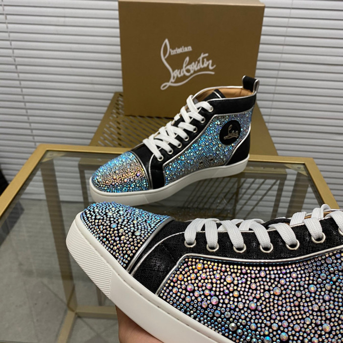 Christian Louboutin Louis High-Top Sneaker Size 36-46 10-Color