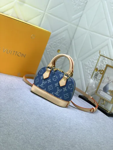 Louis Vuitton M82717 Alma Nano Denim Cowboy Shoulder Bags Size 18*12*8cm
