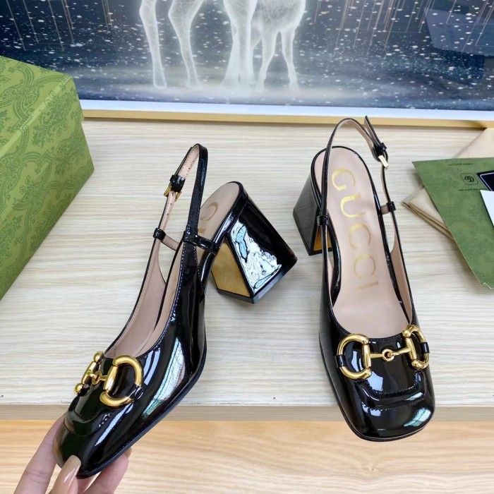 Gucci Slingback With Horsebit Pumps Size 35-41 7-Color