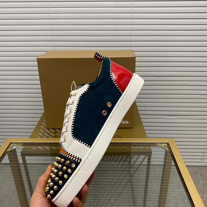 Christian Louboutin Louis Junior Spikes Sneaker Size 36-46 9-Color