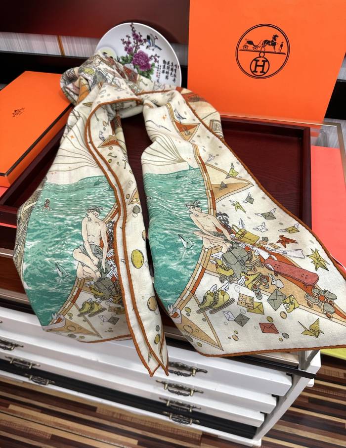 Hermes Scarf Size 65*185cm 2-Color