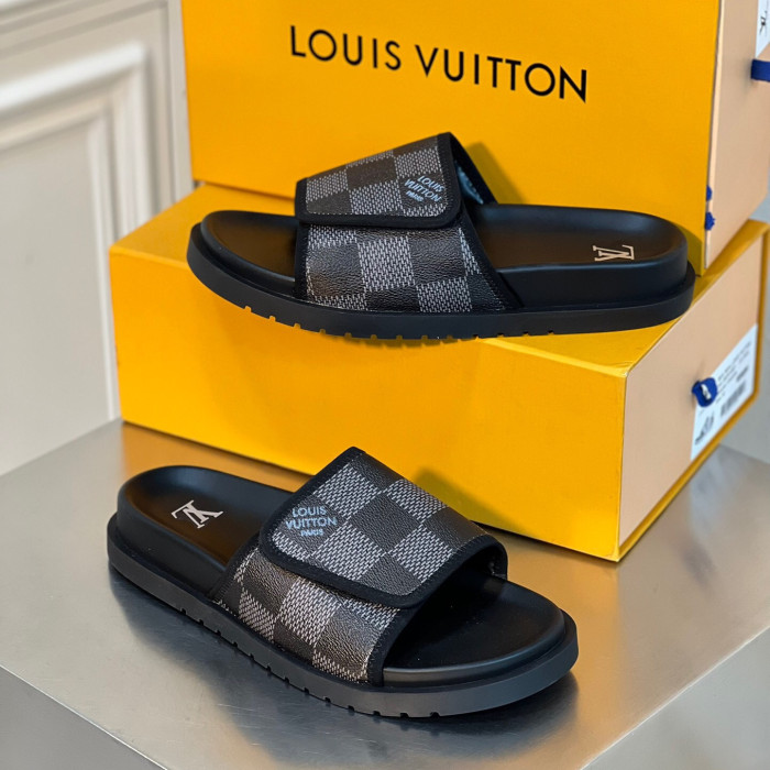 Louis Vuitton Miami Slippers Size 39-46 7-Color