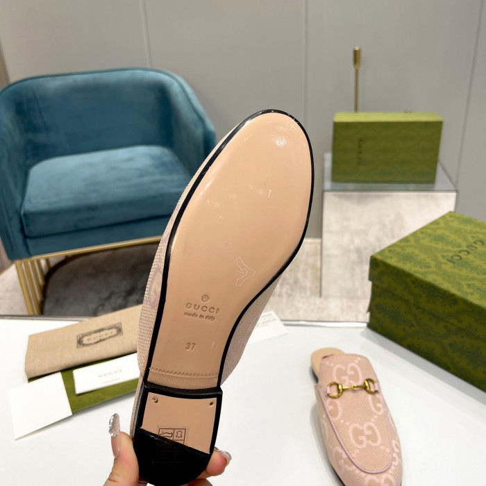 Gucci Princetown GG Slippers Size 35-41 6-Color