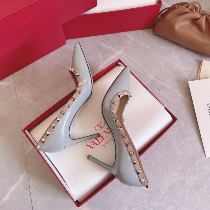 Valentino Rockstud Patent-Leather Pumps Size 35-41 8-Color