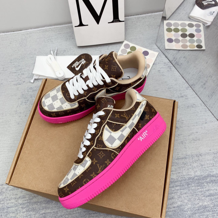 Louis Vuitton x Off White x Air Force 1 Sneaker Size 36-45 9-Color