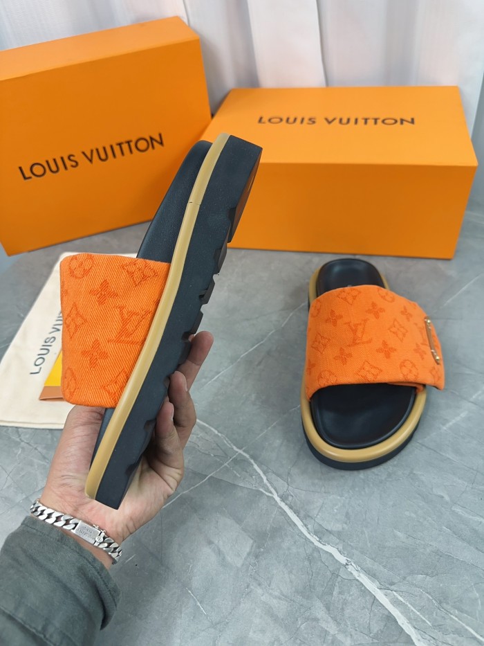 Louis Vuitton Slippers Size 36-45 3-Color