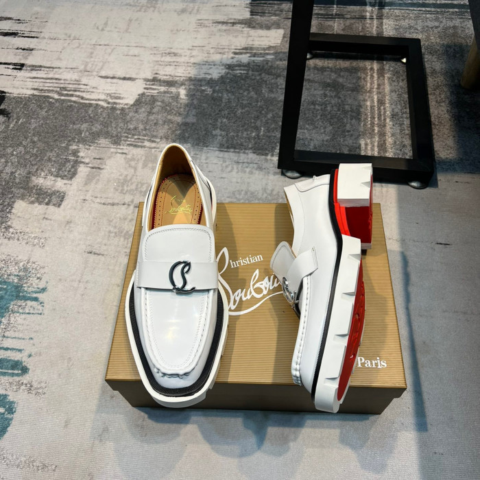 Christian Louboutin CL Moc Lug Strass Loafers Size 39-45 3-Color