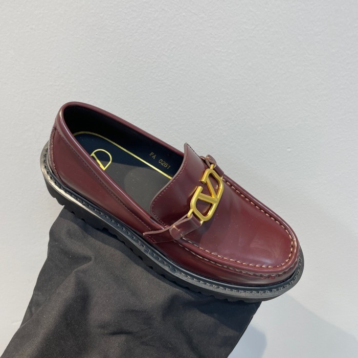Valentino Volgo Signature Calfskin Loafer Size 36-41 2-Color