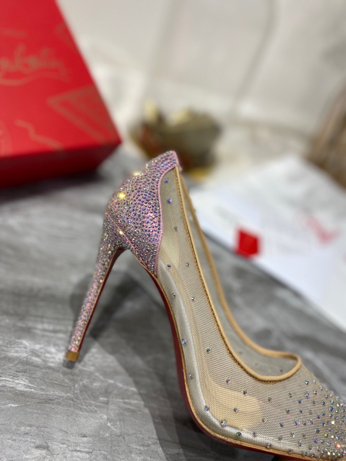 Christian Louboutin Follies Strasss Pumps Size 35-41 3-Color