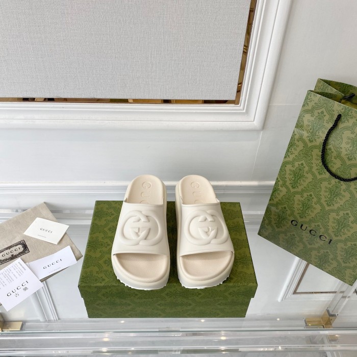 Gucci Interlocking G Slippers Size 36-41 4-Color