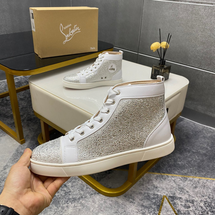 Christian Louboutin Louis High-Top Sneaker Size 36-46 10-Color