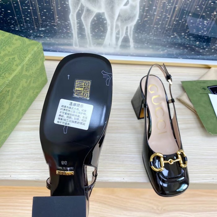 Gucci Slingback With Horsebit Pumps Size 35-41 7-Color