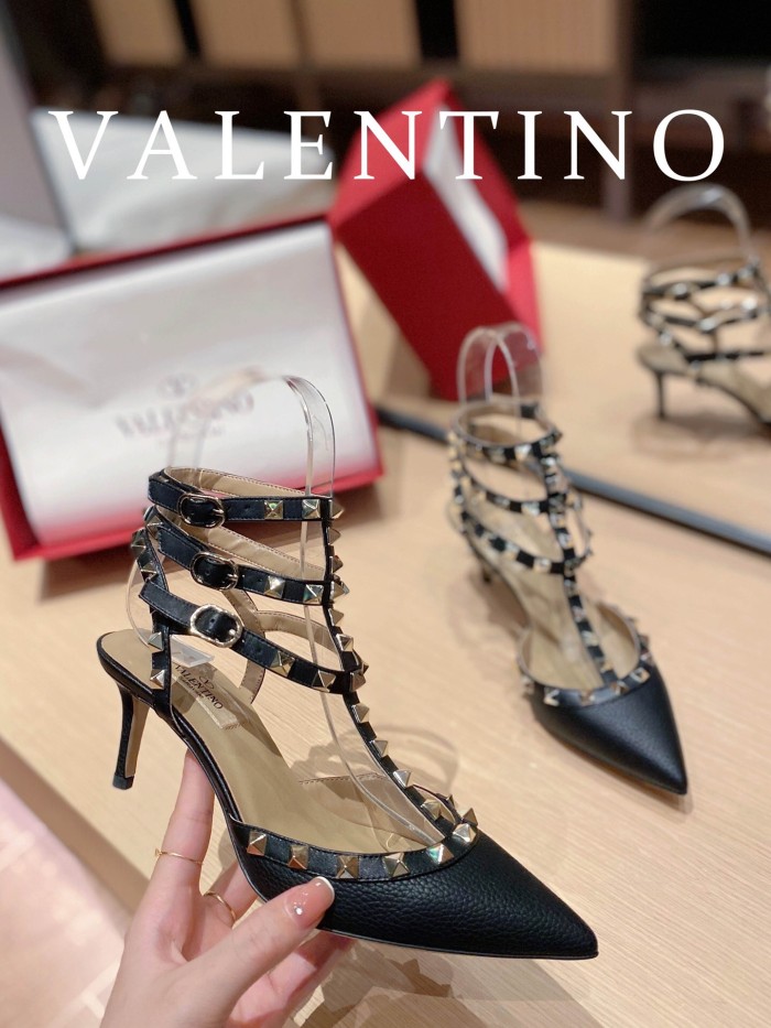 Valentino Rockstud Ankle Strap Pumps Size 35-41 4-Color