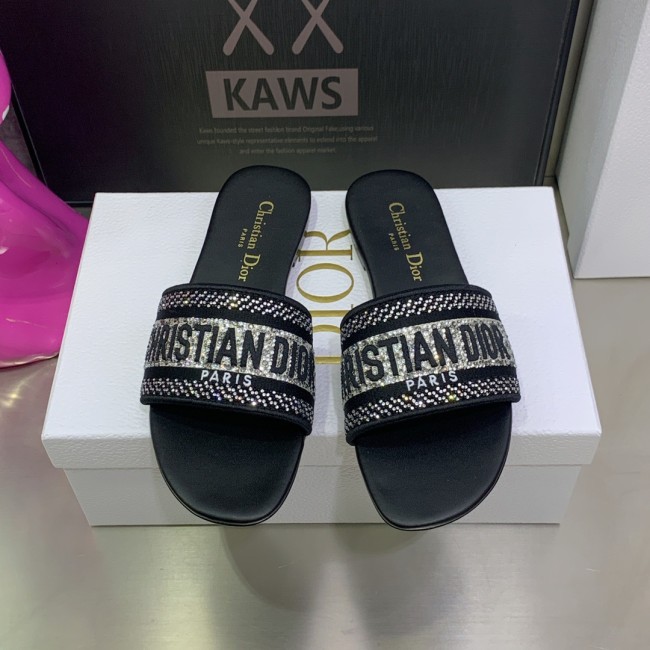 Dior Dway With Diamond Slippers Size 35-41 7-Color