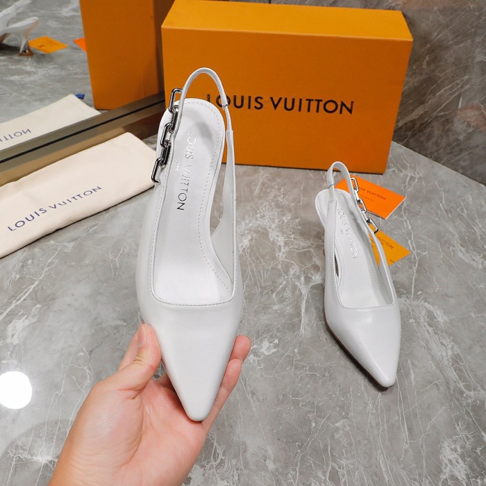 Louis Vuitton Sparkle Slingback Pumps Size 35-41 3-Color